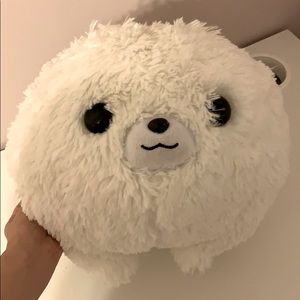 Round White Dog Plushie